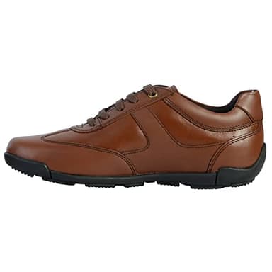 Geox Homme U Edgware A Sneakers, Cognac, 45 EU