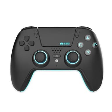 Freaks and Geeks-Manette Bluetooth pour PS5 LED - Noire
