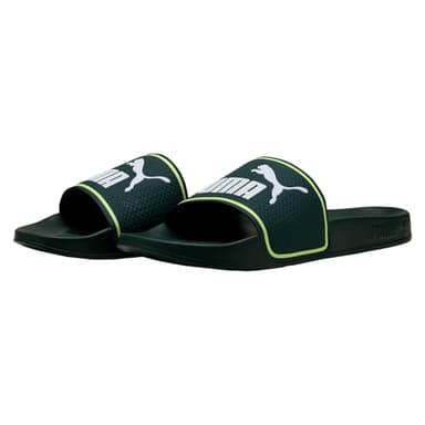 PUMA Sandales unisexe Leadcat 2.0Slide, Green Terrain PUMA Lumière pétillante blanche, 43 EU