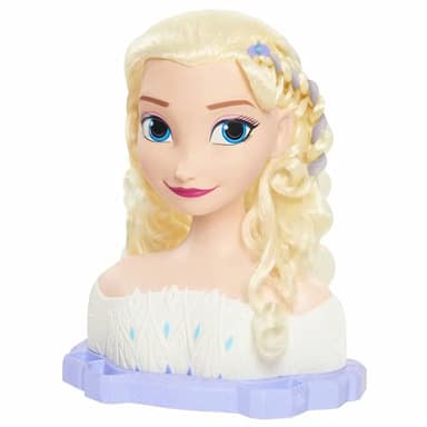Disney La Reine des Neiges 2 - Elsa, Tête à Coiffer Deluxe, 18 Accessoires de Coiffure Inclus, Jouet pour Enfants dès 3 Ans, FRND6