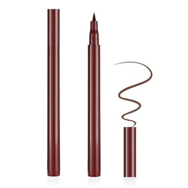 Aomig Ink Liner - Eyeliner Liquide Marron 24ever, Longue Tenue, Précis et Waterproof