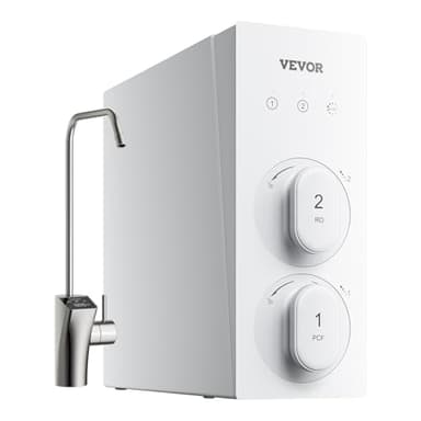 VEVOR Système d'osmose inverse 8 étapes, filtre à eau à osmose inverse sous évier, sans réservoir, 800 GPD, avec robinet d'affichage intelligent, certifié NSF, 2:1 pur à drainer, réduit TDS, odeurs