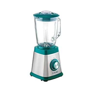 Kubo Mélangeur de tasse, carafe en verre, 1000 W, 4 vitesses, 1,5 L, 6 lames en acier inoxydable, fonction de démangeaison de glace