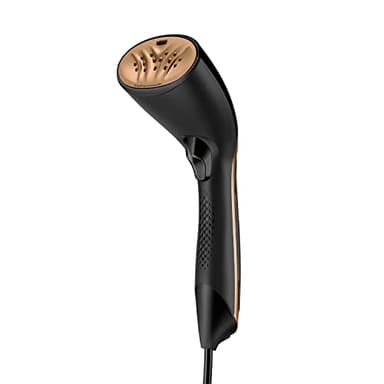 Philips Steam&Go Défroisseur Vapeur Main - 1300W, 24 g/min, Design Compact et Ergonomique, Plaque Chauffante SmartFlow, Noir (GC365/80)