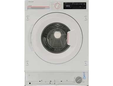 SHARP Lave linge encastrable ESNIB814BWNA, 8 kg, 15 prgrammes, 1400 tr/mn
