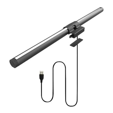 Générique Lampe Pour Moniteur D Ordinateur - Lampe Réglable 3 Couleurs Anti-Éblouissement - Lumière D'Écran Moniteur D'Ordinateur - Pour Bureau Maison Table Dortoir Université Établi Poste De Travail