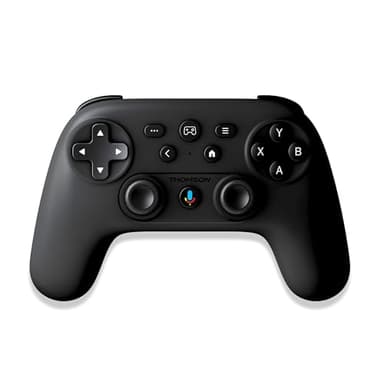THOMSON Manette Sans Fil 400A – Gamepad – Bluetooth 5.0 – Compatible Android TV/Smartphone/PC Windows/iOS – Gyroscope 6 Axes – Vibration – Micro + Assistant Google – USB-C – Batterie Rechargeable