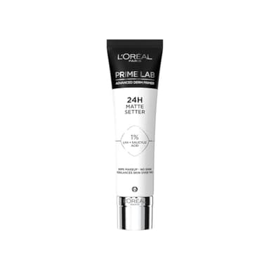 L'Oréal Paris - Base de Teint - Fixation du Maquillage 24H - Tous les Types de Peau - Prime Lab - Matte Setter