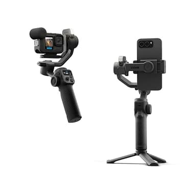 GoPro Fluid Pro AI - Stabilisateur 3 Axes pour caméras GoPro et Smartphones, Suivi du Sujet, éclairage, contrôle sans Fil de la caméra, Portable, vlogging, Rotation à 360°, Chargement de l'appareil