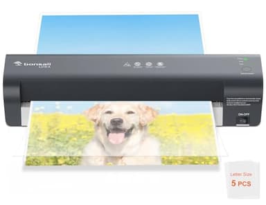 Bonsaii Plastifieuse A3, Technologie Anti-Bourrage, Système de Contrôle Thermique NTC, 80-125 Microns, Idéal Pour Photos et Documents à l'École, au Bureau et à la Maison (L318-A)