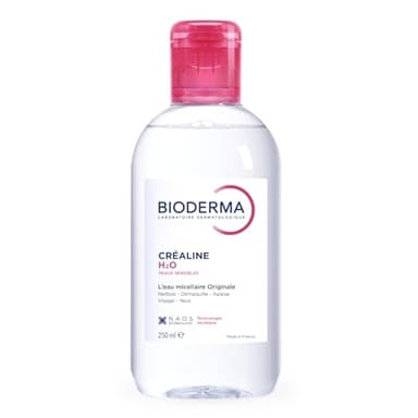 BIODERMA Sensibio H2O - Eau micellaire nettoyante et démaquillante - Élimine le maquillage, le pollen et les résidus de pollution - Peaux sensibles - Flacon 250 ml