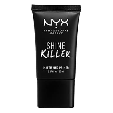 NYX Professional Makeup Primer Shine Killer, Base de Maquillage, Poudre Charbon Matifiante, Formule Vegan, 20 ml