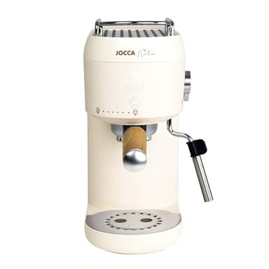 Jocca Machine à expresso 20 bars avec vaporisateur, 1400 W, réservoir 1 l, boutons tactiles éclairés, chauffe-tasses et thermobloc de chauffage rapide