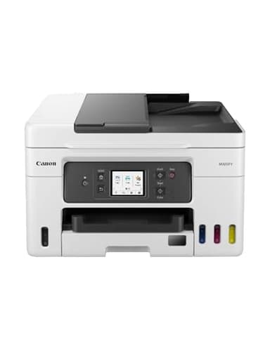 Canon MAXIFY GX4050 Imprimante A4 Couleur, pour la Maison et Le Bureau, Imprimante, Copieur, Scanner, Télécopieur Jet d'encre MegaTank Tout-en-Un, sans Fil, Connectivité Wi-FI, Ethernet et USB