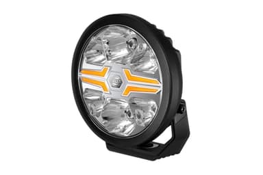 Hella 1FJ 357 198-071 LED-Projecteur longue portée - Blade Black 7" - 12/24V - rond - Chiffre de référence: 50 - limpide - Couleur lumineuse: blanc/ambre - Câble: 500mm - côté frontal