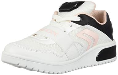 Geox XLED Girl J928DA Fille Baskets Mode,Haut, High,Lassie Lumière LED Texte,Lacet,Chaussure de Sport,Chaussure de Sport,Baskets Demi-Haute,Blanc,37 EU