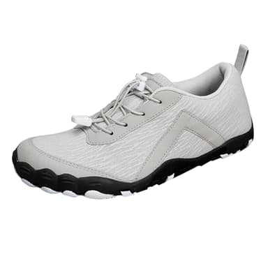 Generisch Chaussures de randonnée pour femme - Respirantes - Chaussures de loisirs - Lacets - Chaussures de marche imperméables avec semelle souple - Chaussures d'extérieur légères - Résistantes à