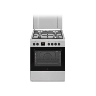 Cuisiniere gaz CONTINENTAL EDISON CECG60FCS1 - 4 feux - L59,8 x P61 xH83cm- Silver
