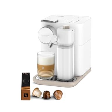 Nespresso De'Longhi Machine à café Gran Lattissima EN640.W avec système de lait automatique, pression 19 bar, 1400 W, Blanc