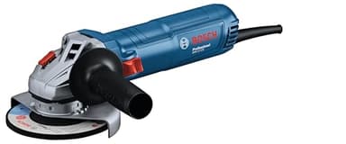 Bosch Professional meuleuse angulaire filaire GWS 12-125 (Ø disque : 125 mm, puissance 1 200 W, protection anti-redémarrage, capot de protection, écrou de blocage, poignée auxiliaire standard)