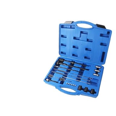 PLAYOCCAR 22 PCS Kit Nettoyage Siège D'injecteur Bougie D'allumage Injecteur Cutter Puller Chamber Seat Cleaning,Compatible avec Mercedes, BMW, Peugeot, Citroën, Renault, Delphi/Bosch