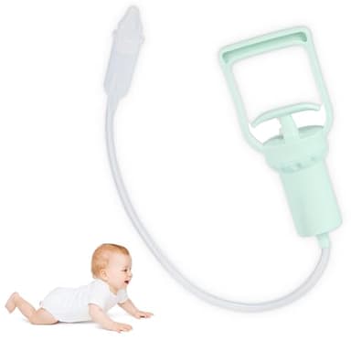 Tiré à la main Salin Aspi Morve, Aspirateur Nasal Bebe, Aspirateur Nez Bebe, Filtre Mouche bebe, con 40 Tampons Filtrants