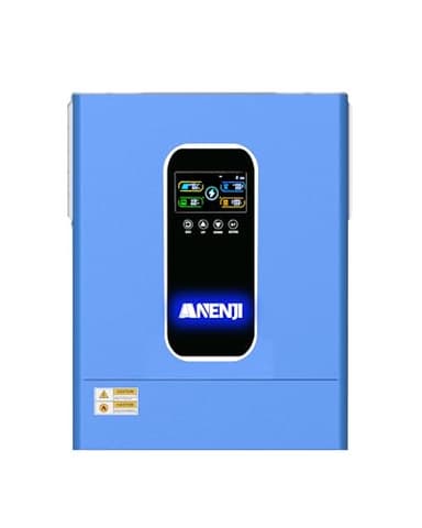 Onduleur hybride 11 kW 48 V, 3 phases avec forme d'onde sinusoïdale pure DC 48 V vers AC 230 V, régulateur de charge solaire MPPT pour batteries au plomb et au lithium, convient pour les ménages