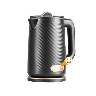 OLEGA Bouilloire électrique - 1800 W - Chauffage rapide - Sans BPA - En acier inoxydable 304 - Avec arrêt automatique et protection contre le fonctionnement à sec - Parfait pour la famille - 1,8 l