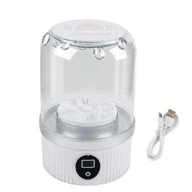 Mini machine à laver portable, machine à laver pour sous-vêtements, laveuse compacte rechargeable sans fil, 2 modes, convient pour les soutiens-gorge, sous-vêtements, chaussettes, pour appartement