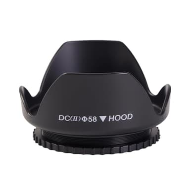 Lens Hood 58mm Universal Pare-Soleil Tulipe 58 mm Compatible Sony Canon EOS 4000D 3000D 2000D 90D 80D 77D 250D 1500D 1300D Réduit Les Reflets et Les Reflets de l'objectif
