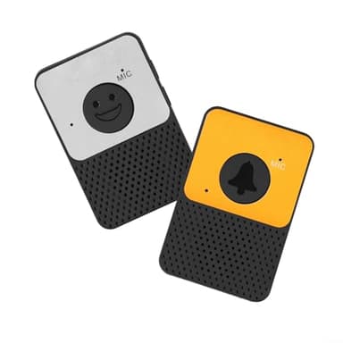 Sonnette sans fil avec interphone duplex complet, 8 niveaux de volume, portée jusqu'à 305 m pour la maison et le bureau