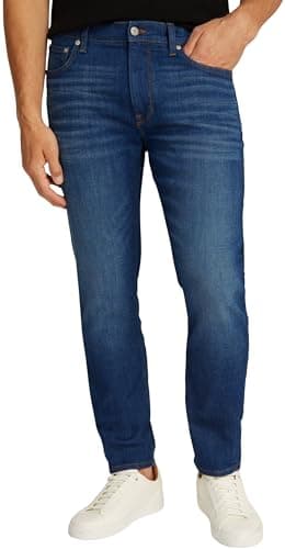 Tommy Hilfiger Jean Homme Houston Flex Tucson Tapered Fit, Bleu (Mohave Indigo), 34W/32L