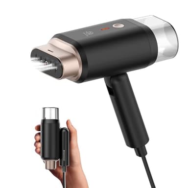 Defroisseur Vapeur Vertical,Pliable fer à Repasser de Voyage Léger et Portable,2in1 Fer à Repasser & Vapeur Convient à Tous les Tissuspour,Steamer 360°Étanche,220-240V defroisseur vapeur voyage,180ml