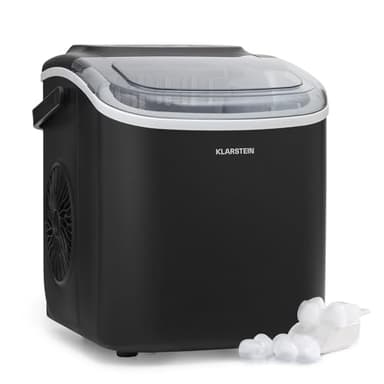 Klarstein Machine a Glacons pour la Maison, Capacité de 1,3L, Fabrique Rapidement Jusqu'à 12kg de Glacons, Machine a Glaces Petits et Grands Glaçons en Forme de Balles, Autonettoyante, Ice Maker