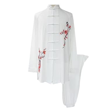 Uniforme de Tai Chi pour Femmes,Femme Homme Vêtements D’Arts Martiaux,Chinois Traditionnel Costume Tang Arts Martiaux,Tenues de Kung Fu,Fluide Et éLéGant,pour méditation Qigong Matinaux