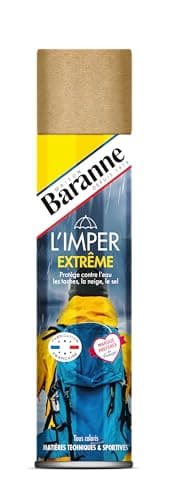Baranne - Spray Imperméabilisant Extrême | Bombe hydrofuge | Chaussures, Tissu, Textile, Daim | Protection Multi-Surfaces I Tâches, Traces I Protège de la Pluie | 300ml