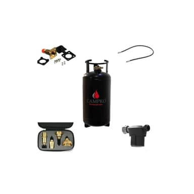 Antarion Pack CAMPKO Kit Bouteille GPL 36L + Lyre 0.5m + Boîte de Transfert + Filtre à Gaz + Adaptateurs Camping-Car