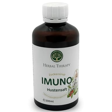 Herbal Therapy Sirop contre la toux, voies respiratoires libres grâce aux extraits d'herbes, sirop d'herbes, 200 ml