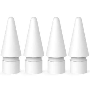Wanme 4 Pieces Pointes Compatible pour Apple Pencil 2e Génération Apple Pencil 1re Génération, Tip de Rechange Compatible avec Apple Pencil (Blanc)