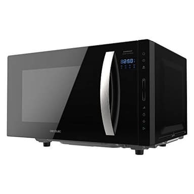 Cecotec Micro-ondes sans plaque GrandHeat 2300 Flatbed Touch Black. Capacité 23 litres, Puissance 800 W, 8 fonctions préréglées, Minuterie jusqu'à 95 min.