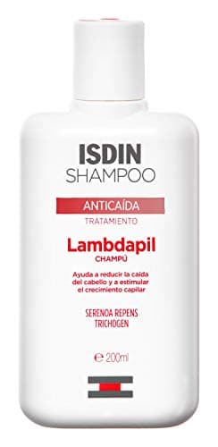 ISDIN Shampoo Lambdapil (200 ml) | Shampooing Anti-Chute Usage Quotidien qui Aide à Réduire la Chute Excessive des Cheveux et à Augmenter leur Densité