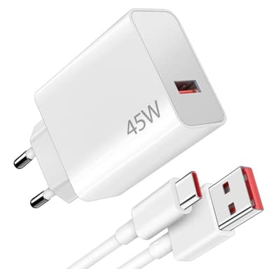 45W Chargeur Rapide avec Câble USB C 1m pour XiaoMi Redmi Note 15 14 5G 14 Pro, Chargeur Turbo pour Xiaomi Pad 6 5 Redmi Note 14 13 12S 12 POCO Pad M6 Mi 10T Pro Lite Redmi 15 5G Redmi 15C POCO M7