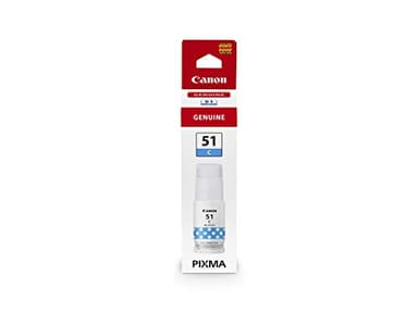 Canon GI-51 C Bouteille d'encre pour imprimante jet d'encre PIXMA MEGATANK, haut rendement, Cyan