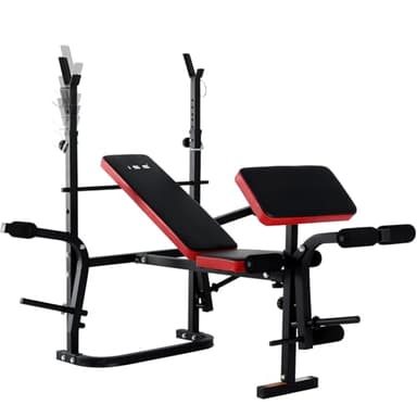 ISE Banc Musculation Complet Musculation, Banc de Musculation Complet Fitness, Banc de Musculation Pliable&Inclinable, Banc Developper Coucher, Bancs de Musculation Multifonction Butterfly Réglable
