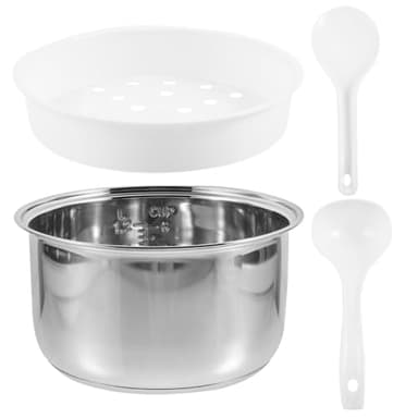 Operitacx Cuve Inox 3L Pour Cuiseur À Riz Pot Intérieur De Remplacement Antiadhésif Polyvalent Pour Cuisine Et Maison