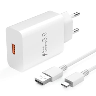 Chargeur Rapide Compatible avec Xiaomi Redmi Note 14C/14T/14/13/13C/12/12 Pro 5G/11s/11/A3/10/9/Poco M4/M6/M3/Poco C65/Poco X6, Prise Charge Rapide USB Secteur avec 1,5M Câble