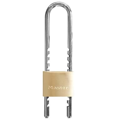 Master Lock - 1950EURD - Cadenas laiton 50 mm - Anse réglable 70 - 155 mm Laiton/Argent