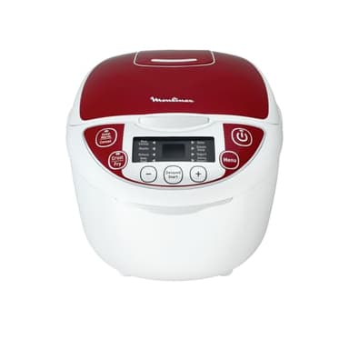 Moulinex Multicuiseur, 5 L, 750 W, 12 programmes, Maintien au chaud, Cuisson vapeur, Cuve antiadhésive amovible, Technologie Fuzzy Logic, Calcul automatique des paramètres de cuisson MK705111