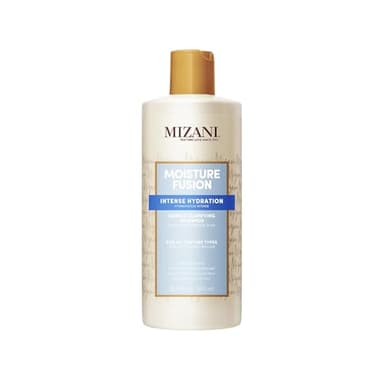 Mizani Shampooing Doux Clarifiant, Pour Toutes les Textures de Cheveux, Formule Rafraîchissante et Hydratante, À l'Huile de Coco et Charbon, Moisture Fusion Gentle Clarifying Shampoo, 500 ml