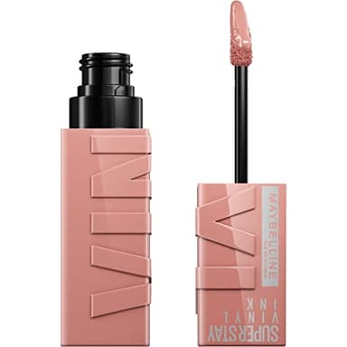 Maybelline New York Rouge à lèvres liquide, sans taches, longue durée jusqu'à 16 h, finition brillante, encre vinyle SuperStay, 95 Captivated